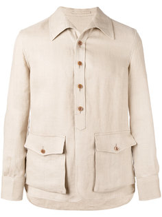 куртка-рубашка с накладными карманами Lardini