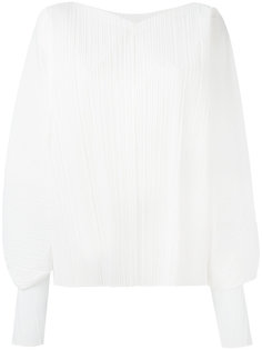 cocoon sleeves ribbed blouse Jil Sander