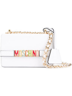 сумка на плечо с радужным принтом Moschino