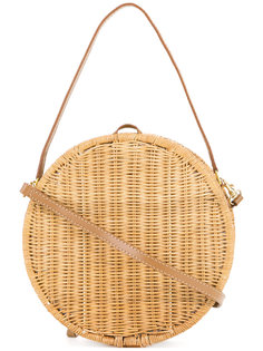 woven circular shoulder bag Serpui