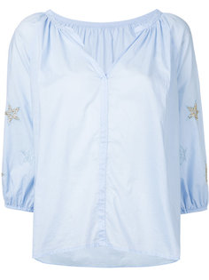 star sleeve placket top Cityshop