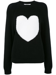 джемпер с принтом сердца MSGM