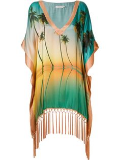пляжное платье с принтом пальм Brigitte