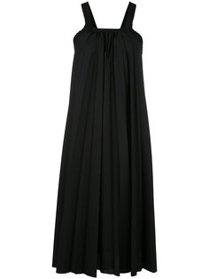 gathered dungaree dress Masnada