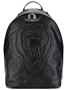 tiger embossed backpack Etro