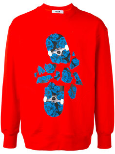 skateboard print sweatshirt MSGM