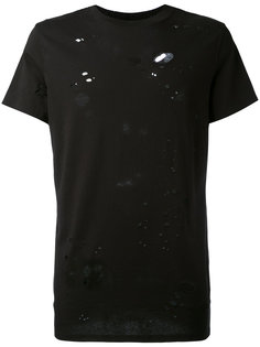 distressed long T-shirt Hudson