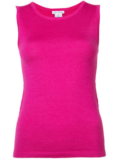 jewel neck tank top Oscar de la Renta