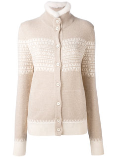 high neck buttoned cardigan Loro Piana