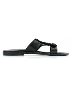 leather slippers Manolita