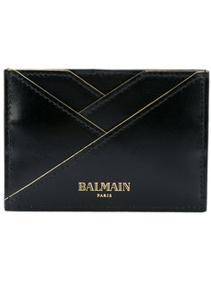 визитница с геометрическим узором Balmain