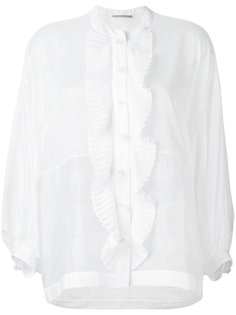 рубашка с плиссированной отделкой Ermanno Scervino