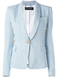 блейзер с отделкой металлик Balmain