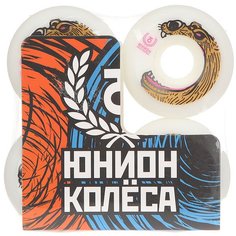 Колеса для скейтборда для скейтборда Union Bear Ф5 White/Brown 101A 52 mm Юнион