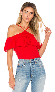 Off the shoulder flounce top - Michael Stars