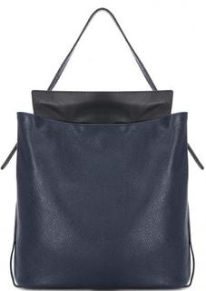 Синяя кожаная сумка прямоугольной формы Gianni Chiarini