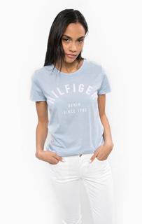 Футболка с короткими рукавами и принтом Hilfiger Denim