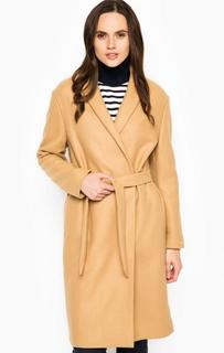 Длинное шерстяное пальто с поясом Tommy Hilfiger