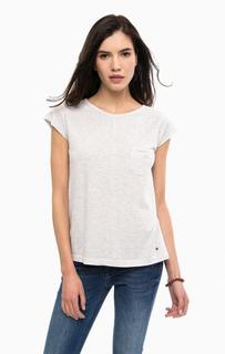 Хлопковая футболка с карманом Mustang