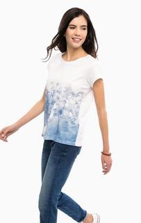 Хлопковая футболка с круглым вырезом Mustang