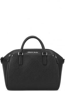 Черная сумка с короткими ручками Armani Jeans
