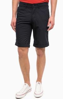 Хлопковые шорты синего цвета Mustang