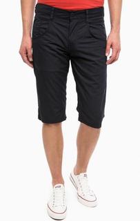 Шорты из хлопка синего цвета Mustang