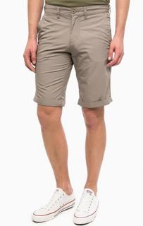Хлопковые шорты серого цвета Mustang