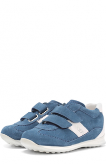 Кроссовки из денима с застежками велькро Tod’s Tods
