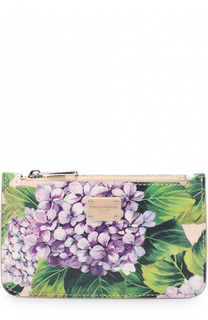 Кожаный футляр для ключей с принтом Dolce & Gabbana