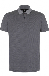 Хлопковое поло с короткими рукавами BOSS