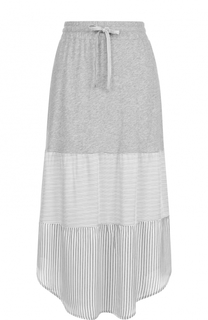 Хлопковая юбка-миди с эластичным поясом Deha