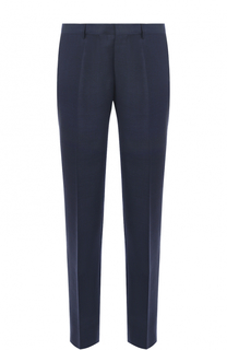 Шерстяные брюки прямого кроя BOSS