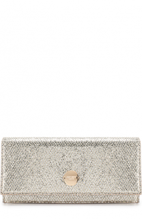 Металлизированный клатч Fie Jimmy Choo