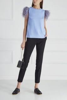Однотонный топ с перьями T Skirt