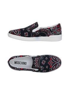 Низкие кеды и кроссовки Moschino