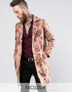 Пальто с цветочным принтом Reclaimed - Stone