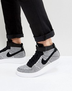 Черные кроссовки средней высоты Nike Air Force 1 817420-005 - Черный