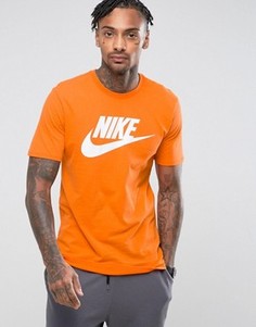 Оранжевая футболка с необработанным краем Nike Ultra 847542-856 - Оранжевый