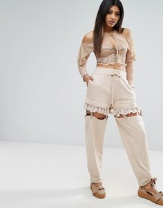 Брюки с подтяжками Puma X Fenty - Серый