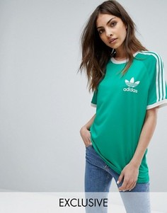 Зеленая футболка adidas Originals - Зеленый