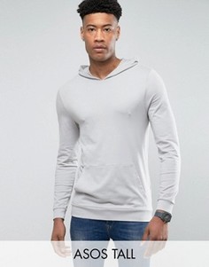 Обтягивающее худи ASOS TALL - Серый