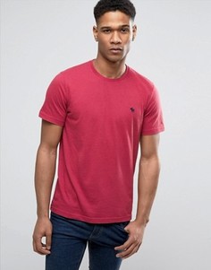 Красная облегающая футболка с логотипом Abercrombie &amp; Fitch - Красный