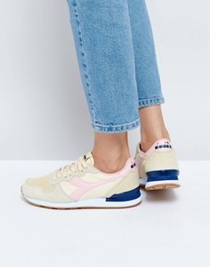 Розово-кремовые кроссовки Diadora Camaro - Кремовый