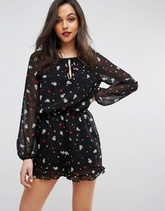 Ромпер с принтом BCBGeneration - Черный