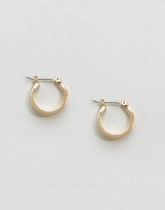 Миниатюрные двойные серьги-кольца ASOS - Золотой