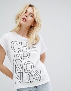 Футболка с логотипом Cheap Monday - Белый