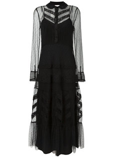 платье с вышивкой  Red Valentino