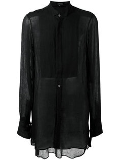 прозрачная удлиненная рубашка Ann Demeulemeester