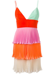 tiered mini pleat dress Fausto Puglisi